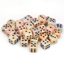 D6 Dice Festive 12mm (36 Dice) - Circus/Black - £42.90 GBP