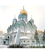 1995 St Michael Cathedral Moscow Kremlin Post Soviet Russian Print Card ... - £23.16 GBP