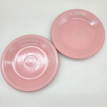 Fiesta Ware Rose Pink Color  Salad Plates  7.25 in.  Wide Set 2 - $20.37