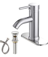 Greenspring Bathroom Sink Faucets Chrome Single Handle, With Pop Up Drain - £33.77 GBP