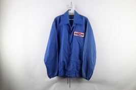 Vintage 70s Mens Large Distressed Chevrolet Toledo Coach Coaches Jacket Blue USA - $89.05