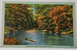Wv Greetings From Follansbee W. Va. West Virginia Postcard H9 - £6.24 GBP