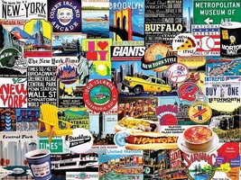 Charlie Girard: New York New York! (used 1000 PC jigsaw puzzle) - $12.00