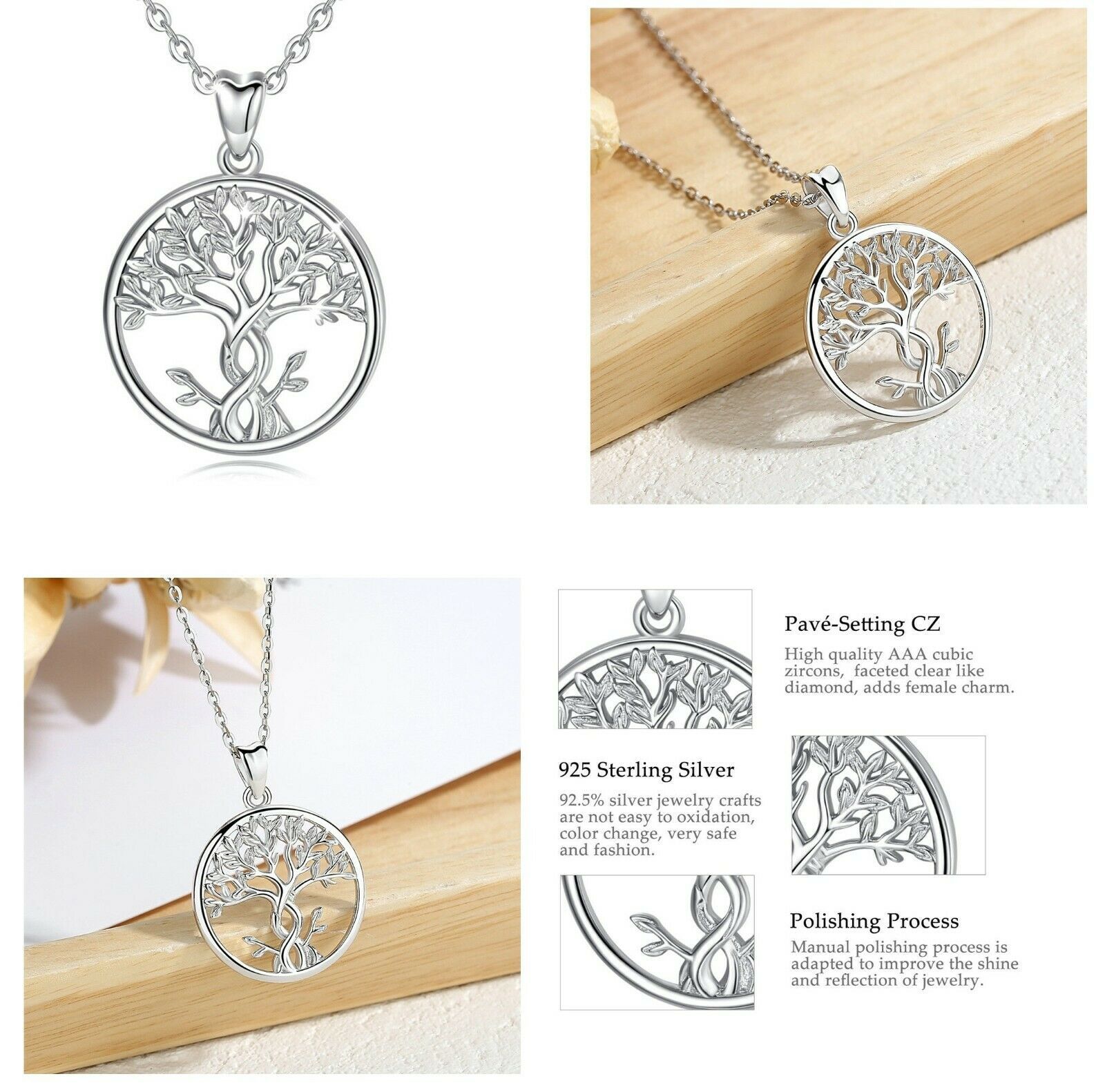 Primary image for Elvis Presley Concert TCB Chain Tree of Life Necklace 925 Sterling Silver New