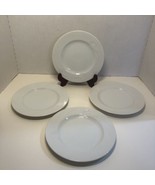 Mikasa Classic Flair White 4 Salad Plates Calla Lily 8&quot; - £27.25 GBP