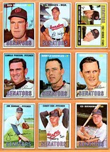 1967 Topps Washington Senators Team Lot 14 Gil Hodges Joe Coleman RC K McMullen  - £19.94 GBP