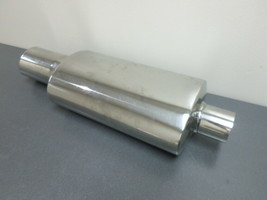Pilot Automotive PM-522 Stainless Steel Muffler &amp; Tip, 4&quot; Outlet, New Open Box - £88.87 GBP