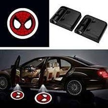 2x PCs Spiderman Logo Wireless Car Door Welcome Laser Projector Shadow L... - $23.50