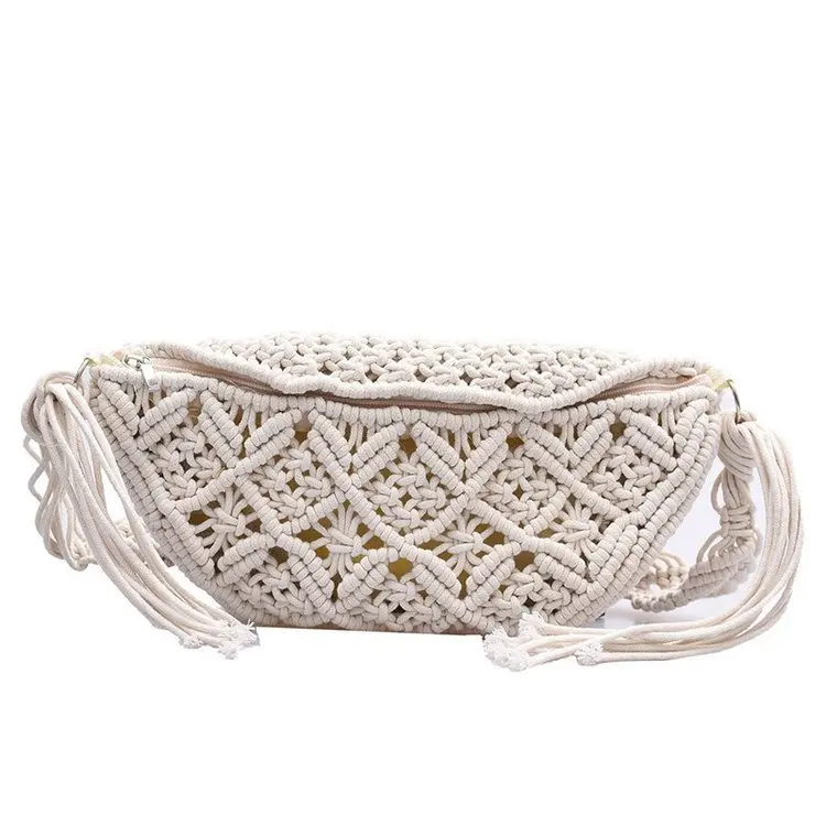 Female Summer Beach Macrame id Bohemian Fanny Pack Fashion Beach Crochet Gypsy   - £146.09 GBP