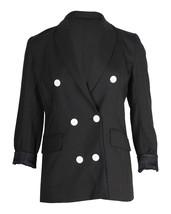 Sandro Polka Dot Blazer In Polyester Women Black Size 36 - $173.85