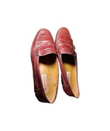 Sandro Moscolori Mens 15 Loafers Dress Shoes Brown Mahogany Leather Slip... - $54.04 CAD