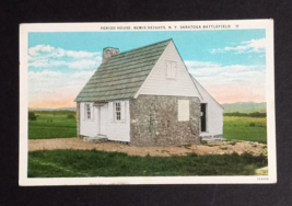Period House Bemis Heights Saratoga Battlefield NY Curt Teich Postcard c1930s - £3.11 GBP