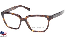 New D&G Dolce & Gabbana Dg 3282 502 Havana Eyeglasses Frame 52-17-140 B40 Italy - $117.60