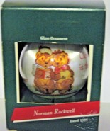 1989 Hallmark Keepsake Norman Rockwell Ball Christmas Ornament in box An... - £11.10 GBP