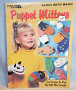 Puppet Mittens Leisure Arts Leaflet 2275 Ten Designs To Knit 1992 Beth M... - £6.97 GBP
