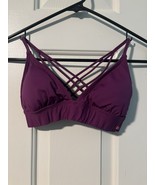 Roxy Purple Bathing Suit Top / Sports Bra Size XS pre-owned Beach Gym - $12.22 CAD