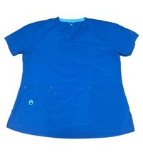 Carhartt Women’s Scrub Top Size XL Royal Blue  - £8.44 GBP