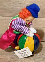 Collectible Porcelaine by Show Stoppers Clown with large beach ball - £19.70 GBP