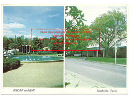 1970 Real Photo Postcard Music Row and ASCAP BMI Nashville TN  - $15.00