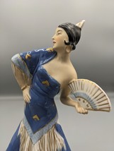 1900s Antique Czechoslovakia Royal Dux Flamenco Dancer Porcelain Figurine Rare - £419.56 GBP