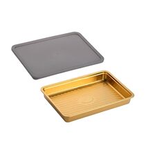 Anygleam Gold 1Pc Food Grade Stainless Steel Crisper Box Food Storage wi... - $76.90