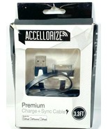 Accellorize Premium Charge + Sync Cable for iPod, iPhone and iPad - £6.23 GBP