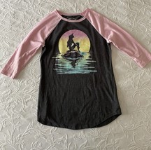 Little Mermaid Shirt Top Disney Little Mermaids Ariel Sunset Ocean Casua... - $317.22 MXN