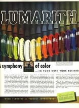 Lumarith Celluloid Magazine Ad 1930&#39;s A Symphony of Color  - £14.24 GBP