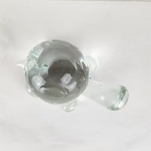 Clear Glass Crystal Turtle Figurine Paperweight - £20.70 GBP