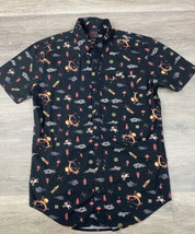 Our Universe Disney Mulan Icons Allover Print Woven Button Up Men&#39;s XS R... - $32.49