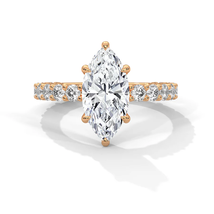 2ct Marquise Moissanite  Lab Diamond Engagement Ring - $700.00