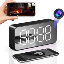 Jukllezan Indoor Hidden Camera Clock Wifi Spy Camera 4K Wireless Secret Nanny - £84.42 GBP