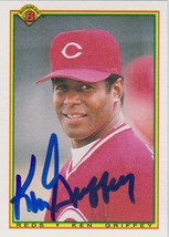 Ken Griffey Signed Autographed 1990 Bowman Baseball Card - Cincinnati Reds - £31.46 GBP