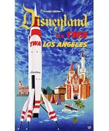 Disneyland - Fly TWA - Los Angeles - 1955 - Travel Poster - £26.37 GBP