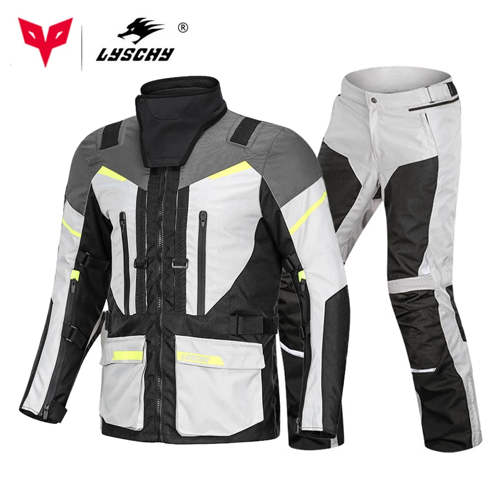 Waterproof Motorcycle Jacket Pant Suit Cold-proof Motorbike Jacket Men Motocross - £131.15 GBP+