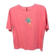 City Girl Women&#39;s Short Sleeve Blouse 100% Silk Embroidered Parrot Made ... - $10.40