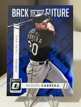 2016 Donruss Optic Back To The Future BLUE #BF2 Miguel Cabrera SN 019/149 ⚾ - £3.51 GBP