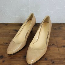 Cole Haan Womens Shoes Size 7.5 Nude Classic Leather High Heels Slip-On ... - £35.89 GBP