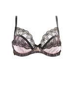 Agent Provocateur Damen Bh Elastisch Spitze Schwarz Rosa Größe Uk 32E - £97.74 GBP