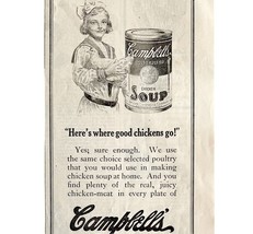 Campbell&#39;s 1913 Advertisement Chicken Soup Print Ad 21 Kinds DWCC18 - $554.45 MXN