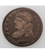 1834 Bust Half Dime in Very Good VG Condition, Light Gray Color, Bold &quot;L... - $89.10