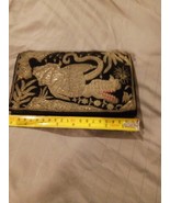 Black Handbag Purse With Beaded Dragon Print - €5,04 EUR