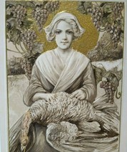 John Winsch Thanksgiving Postcard Schmucker Victorian Embossed Gold Turkey 1911 - £47.41 GBP