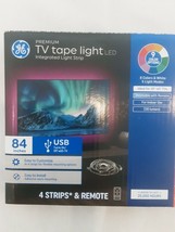 Tape Light LED 84 in USB Strip Under Cabinet Remote Plug in 230 Lumens G... - £18.36 GBP