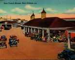 New French Market New Orleans Louisiana LA UNP Unused Linen Postcard E7 - $2.92