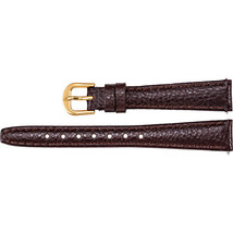 Ladies 12mm Regular Brown Leather Textured Calf Padded Watch Strap Band - £22.23 GBP