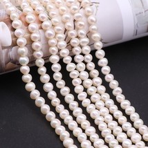 DOTEFFIL 8mm Natural Pearl White/Pink/Purple 925 Sterling Silver 16/18/20 Inch C - £11.08 GBP