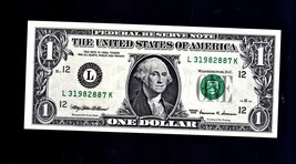 $1 Bill Series L  (SAN FRANCISCO) 1999 $1 Federal Reserve Note - £4.12 GBP