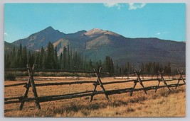 Rocky Mountain National Park Colorado Trail Ridge Road Meadow Fence Postcard - £11.35 GBP