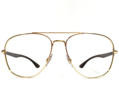 Ray-Ban Eyeglasses Frames RB3683 001/51 Brown Gold Round Full Rim 56-15-135 - £37.21 GBP